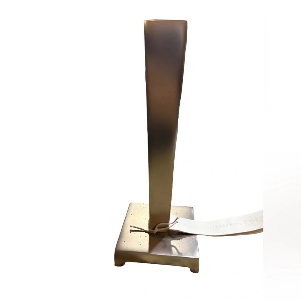 CRATE&BARREL X ATHENA CALDERONE NWT la linge metal candlestick taper holder